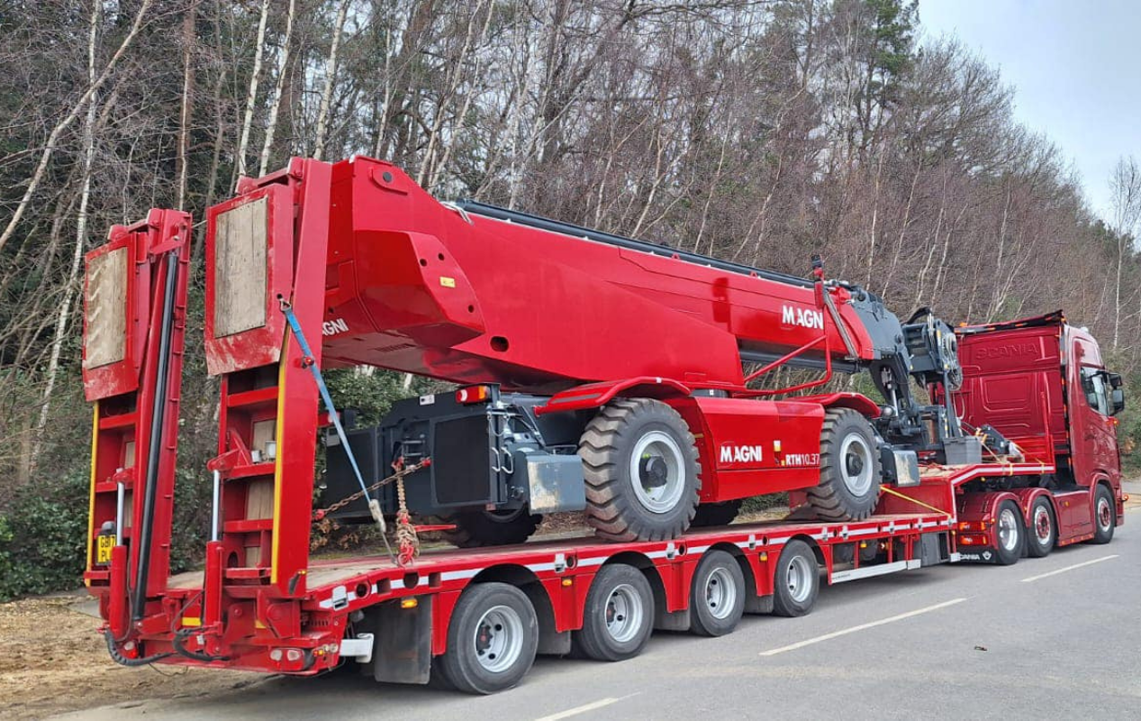 PRO 32 Red Progress Logistics Truck carrying an Abnormal Load